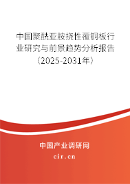 中國聚酰亞胺撓性覆銅板行業研究與前景趨勢分析報告（2025-2031年）