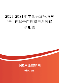 2025-2031年中國天然氣汽車行業現狀全面調研與發展趨勢報告
