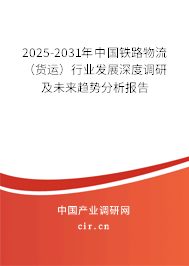 2025-2031年中國鐵路物流（貨運）行業發展深度調研及未來趨勢分析報告