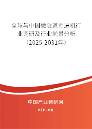 全球與中國微隧道掘進機行業調研及行業前景分析（2025-2031年）