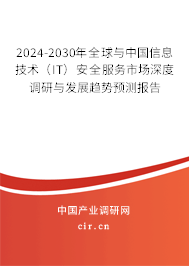 2024-2030年全球與中國信息技術（IT）安全服務市場深度調研與發展趨勢預測報告