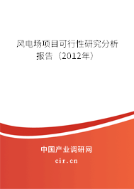 風(fēng)電場(chǎng)項(xiàng)目可行性研究分析報(bào)告（2012年）