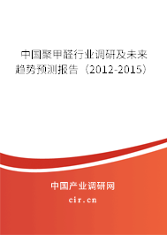 中國聚甲醛行業調研及未來趨勢預測報告（2012-2015）