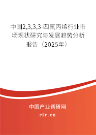 中國2,3,3,3-四氟丙烯行業市場現狀研究與發展趨勢分析報告（2025年）