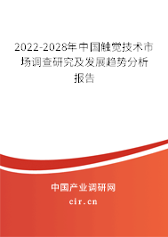 2022-2028年中國觸覺技術市場調查研究及發展趨勢分析報告