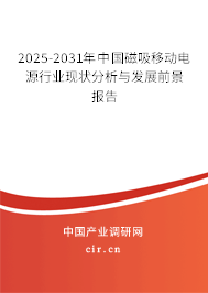 2025-2031年中國磁吸移動電源行業(yè)現(xiàn)狀分析與發(fā)展前景報告