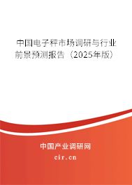 中國電子秤市場調研與行業前景預測報告（2025年版）