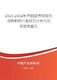 2024-2030年中國復方碳酸鈣泡騰顆粒行業研究分析與前景趨勢報告