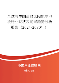 全球與中國高效太陽能電池板行業現狀及前景趨勢分析報告（2024-2030年）