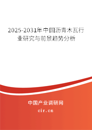 2024-2030年中國瀝青木瓦行業(yè)研究與前景趨勢分析