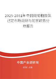 2025-2031年中國葡萄糖酸氯己定市場調研與前景趨勢分析報告