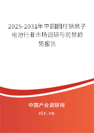 2025-2031年中國圓柱鈉離子電池行業市場調研與前景趨勢報告
