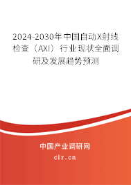 2024-2030年中國自動X射線檢查（AXI）行業現狀全面調研及發展趨勢預測