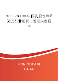 2025-2031年中國剝脫性點陣激光行業現狀與發展前景報告