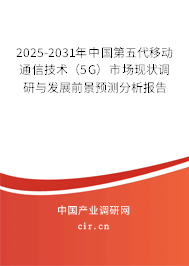 2025-2031年中國第五代移動通信技術（5G）市場現狀調研與發展前景預測分析報告