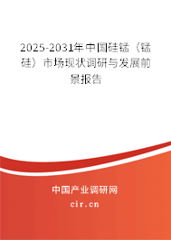 2025-2031年中國硅錳（錳硅）市場現狀調研與發展前景報告