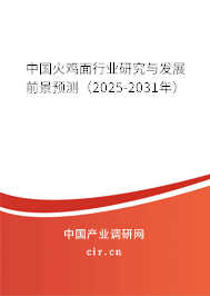 中國(guó)火雞面行業(yè)研究與發(fā)展前景預(yù)測(cè)（2025-2031年）