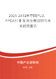 2025-2031年中國PLD、FPGA行業發展全面調研與未來趨勢報告