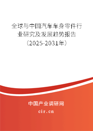 全球與中國汽車車身零件行業研究及發展趨勢報告（2025-2031年）