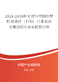 2024-2030年全球與中國熱塑性聚烯烴（TPO）行業發展全面調研與未來趨勢分析