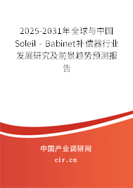 2025-2031年全球與中國Soleil - Babinet補償器行業發展研究及前景趨勢預測報告