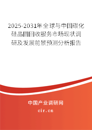 2025-2031年全球與中國碳化硅晶圓回收服務(wù)市場現(xiàn)狀調(diào)研及發(fā)展前景預(yù)測分析報告