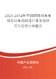 2025-2031年中國鐵路機車車輛及動車組制造行業發展研究與前景分析報告