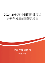 2024-2030年中國銅行業現狀分析與發展前景研究報告