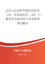 2025-2031年中國(guó)虛擬現(xiàn)實(shí)（VR）和增強(qiáng)現(xiàn)實(shí)（AR）行業(yè)發(fā)展深度調(diào)研與未來趨勢(shì)預(yù)測(cè)報(bào)告