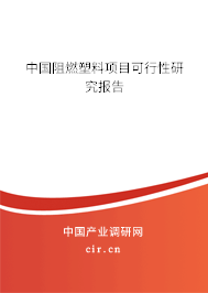 中國阻燃塑料項目可行性研究報告
