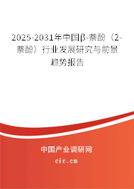 2025-2031年中國β-萘酚（2-萘酚）行業發展研究與前景趨勢報告