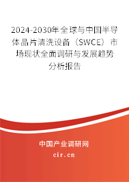 2024-2030年全球與中國半導體晶片清洗設備（SWCE）市場現狀全面調研與發展趨勢分析報告