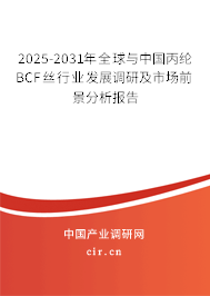 2025-2031年全球與中國丙綸BCF絲行業發展調研及市場前景分析報告