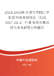 2024-2030年全球與中國二甲氧基甲基苯基硅烷（CAS 3027-21-2）行業發展全面調研與未來趨勢分析報告