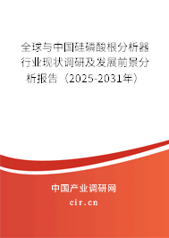 全球與中國硅磷酸根分析器行業現狀調研及發展前景分析報告（2025-2031年）
