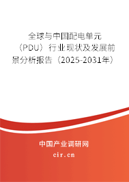 全球與中國配電單元（PDU）行業現狀及發展前景分析報告（2025-2031年）