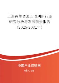 上海再生資源回收利用行業研究分析與發展前景報告（2025-2031年）