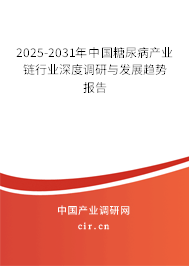 2025-2031年中國糖尿病產業鏈行業深度調研與發展趨勢報告