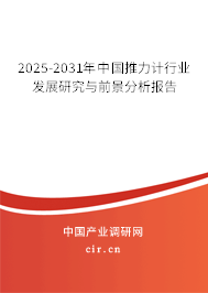 2025-2031年中國推力計(jì)行業(yè)發(fā)展研究與前景分析報(bào)告