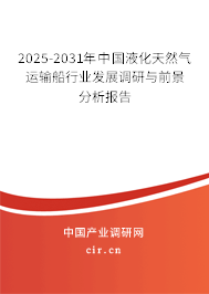 2025-2031年中國液化天然氣運輸船行業發展調研與前景分析報告