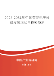 2025-2031年中國智能電子設備發展現狀與趨勢預測