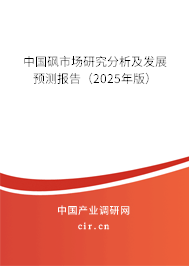 中國砜市場研究分析及發展預測報告（2025年版）