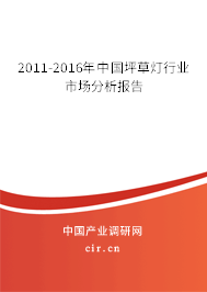 2011-2016年中國坪草燈行業市場分析報告