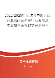 2022-2028年全球與中國大口徑血管閉合系統行業發展深度調研與未來趨勢預測報告