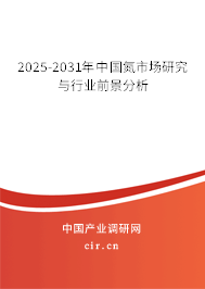 2025-2031年中國氮市場研究與行業前景分析