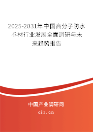 2025-2031年中國(guó)高分子防水卷材行業(yè)發(fā)展全面調(diào)研與未來(lái)趨勢(shì)報(bào)告
