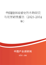 中國固體堿催化劑市場研究與前景趨勢報告（2025-2031年）