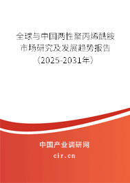 全球與中國兩性聚丙烯酰胺市場研究及發(fā)展趨勢報告（2025-2031年）