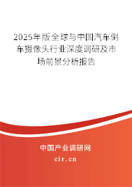 2024年版全球與中國(guó)汽車倒車攝像頭行業(yè)深度調(diào)研及市場(chǎng)前景分析報(bào)告