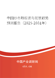 中國紗市場現(xiàn)狀與前景趨勢預測報告（2025-2031年）